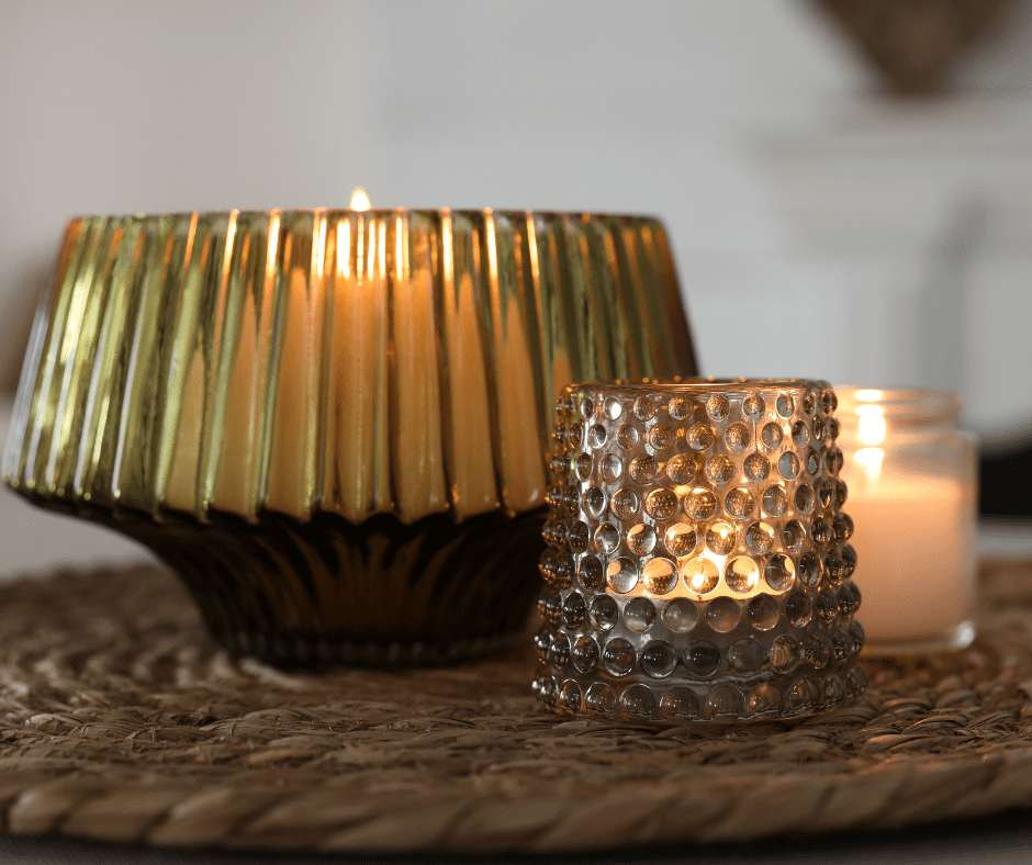 glass candle holder